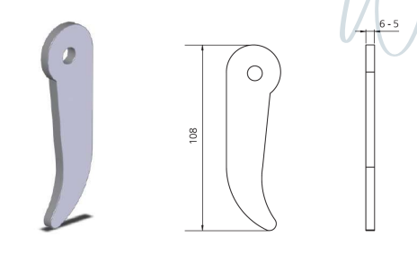 AHSAP SAC KASA  KAMA 6MM GALVANIZ